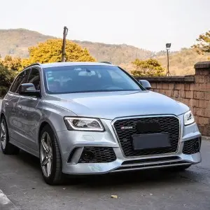 RSQ5 SQ5 honeycomb grills for Audi Q5 SQ5 B8.5 front bumper grille 2013-2018