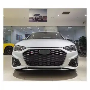 RS4 B9.5 Front grill fit for Audi A4 S4 honeycomb bumper grille with bracket