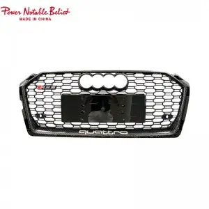 RS5 honeycomb grill for Audi A5 S5 B9 Auto parts front grille ABS material