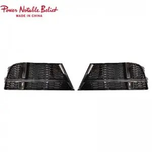 RS3 fog lamp grill for Audi A3 S-line or S3 Honeycomb style Sedan Hatchback 17-19