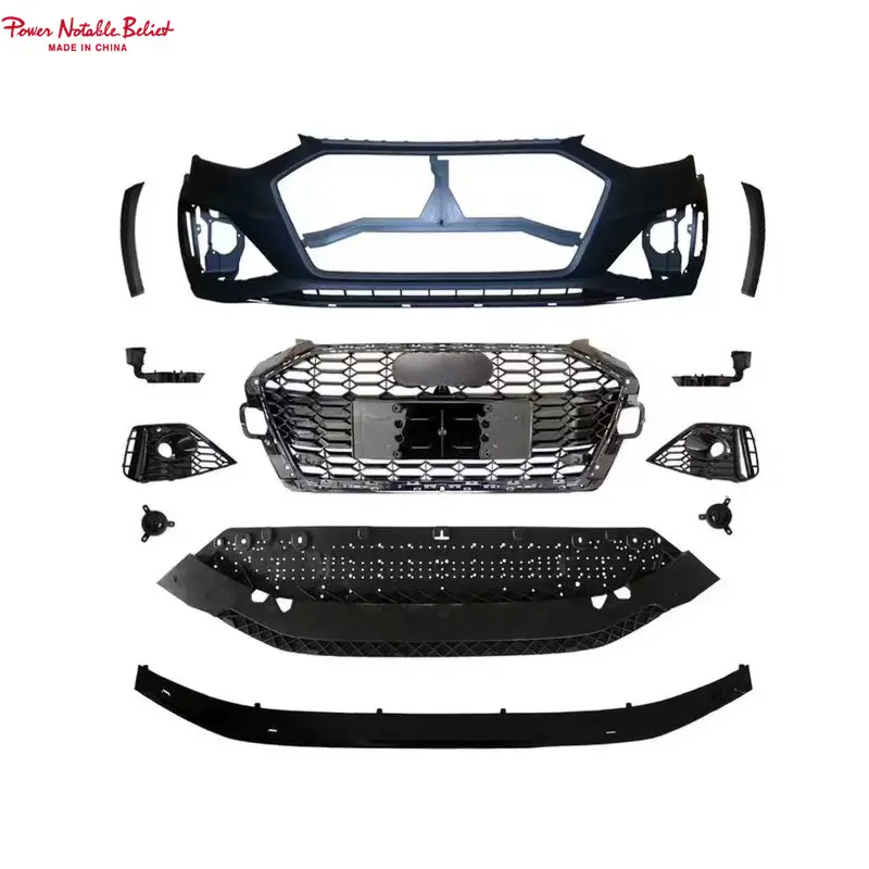 RS4 Bodykit with grill for Audi A4 S4 Allroad front lip Front bumper 20-24 1