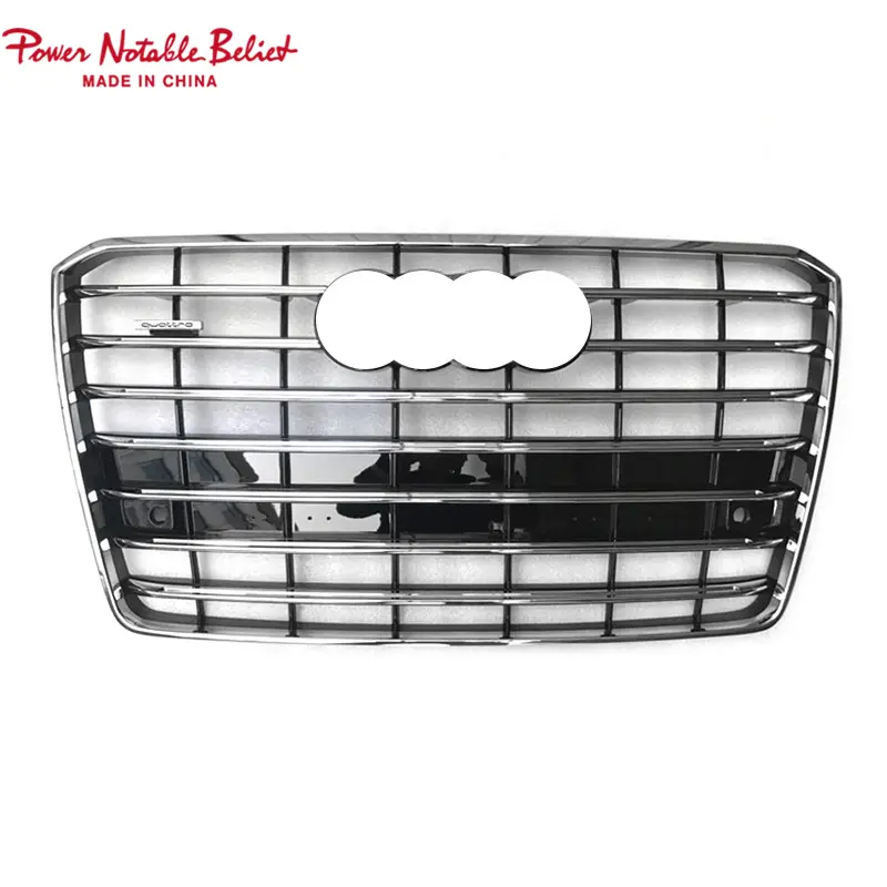 W12 S8 RS8 front grille for Audi A8 A8L S8 D4 PA center honeycomb grill