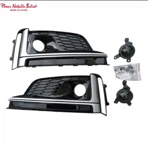 Audi  Honeycomb Front Fog Light Lamp Cover for Audi A5 B9 Sline S5 17-19