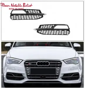 Audi fog grill S-line A3 S3 honeycomb A3 fog lamp cover for Audi A3 13-16