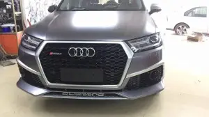 RSQ7 SQ7 radiator honeycomb grill for Audi Q7 SQ7 2016-2019 front bumper grille