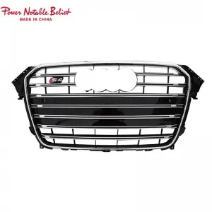Upgrade Audi RS4 Style Front Grille Hex Mesh Honeycomb Hood Grill Fits A4 S4 B8.5
