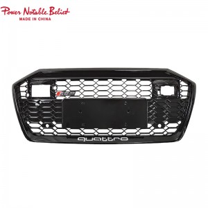 RS6 front bumper grille for audi A6 A6L S6 C8 honeycomb grill