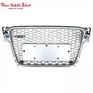 RS4 front grill for Audi A4 S4 B8 honeycomb mesh bumper grille RS quattro