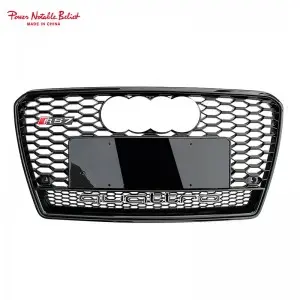 RS7 S7 front bumper grille quattro For Audi A7 S7 C7 center honeycomb grill
