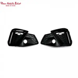 RS4 fog light grill for Audi A4 Original Sline car ABS honeycomb fog grille 20-23