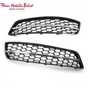 RS3 Led Fog lamp cover honeycomb Grills for audi A3 8P 2007-2012