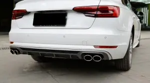 Audi A5 rear diffuer pipe modify to S5 style RS5 b9 2017-2019