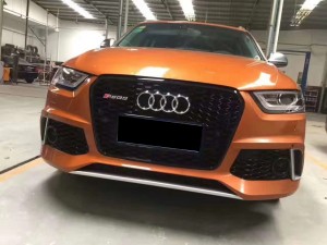 RSQ3 SQ3 style front honeycomb grille for Audi Q3 SQ3 2013-2015 upgrade grill