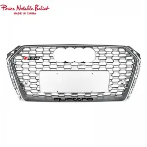 S4 RS4 car grill for Audi A4 S4 B9 honeycomb front bumper grille facelift auto grills