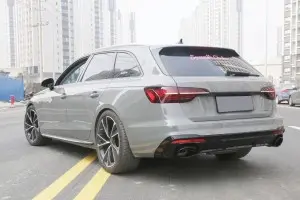 Audi A4L Sline sport vision changed to RS4 rear bumper diffuser pipe 20-24