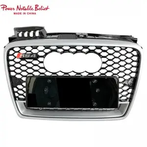Front grill for Audi A4 A4L B7 to RS4 radiator center honeycomb S4 grille quattro