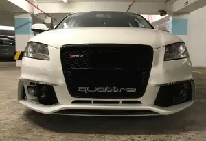 RS3 Auto Body kit For Audi A3 S3 8P bumper with grill front lip Sedan Hatchback