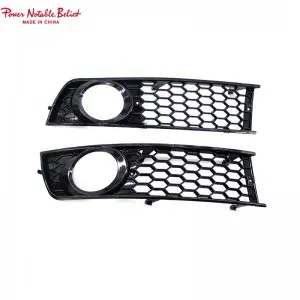 RS4 B6 LED Front Fog lamp grill for Audi A4 S4 sline honeycomb Sline 01-04