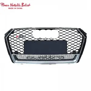 S4 RS4 car grill for Audi A4 S4 B9 honeycomb front bumper grille facelift auto grills
