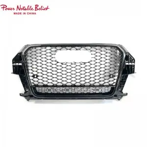 RSQ3 SQ3 style front honeycomb grille for Audi Q3 SQ3 2013-2015 upgrade grill