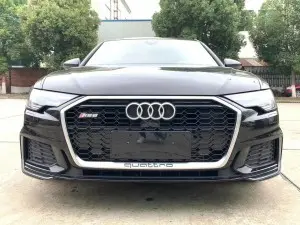 RS6 front bumper grille for audi A6 A6L S6 C8 honeycomb grill