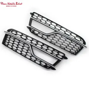 Audi fog light grill for Audi A5 B8.5 Sline or S5 honeycomb style fog lamp cover 12-16