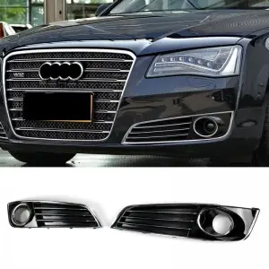 Audi Front Bumper Fog Light Grill Cover Racing Grills For AUDI A8 S8 D4