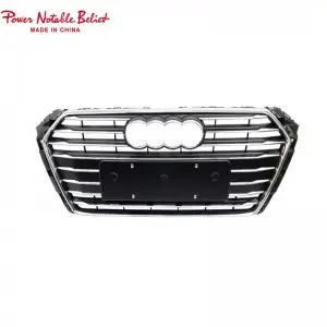 S4 RS4 car grill for Audi A4 S4 B9 honeycomb front bumper grille facelift auto grills