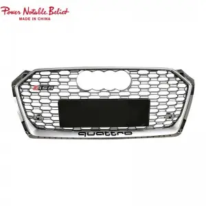 RS5 honeycomb grill for Audi A5 S5 B9 Auto parts front grille ABS material