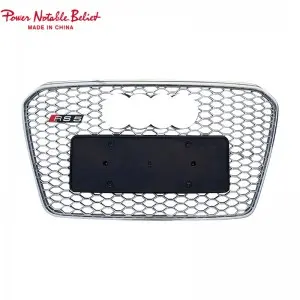 RS5 style front bumper grill for Audi A5 S5 B8.5 honeycomb grill RS frame quattro