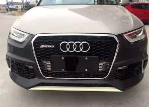 RSQ3 SQ3 style front honeycomb grille for Audi Q3 SQ3 2013-2015 upgrade grill