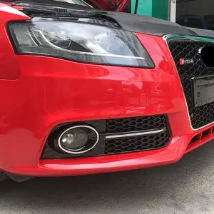 Audi A4 S4 B8 Front Fog lamp grill honeycomb sline fog light cover 08-12