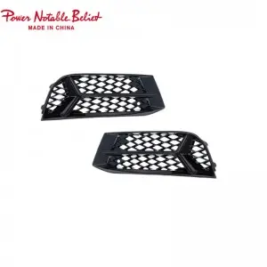 RS3 fog lamp grill for Audi A3 S-line or S3 Honeycomb style Sedan Hatchback 17-19