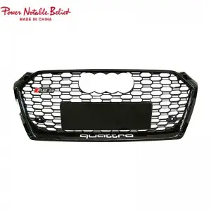 RS5 honeycomb grill for Audi A5 S5 B9 Auto parts front grille ABS material
