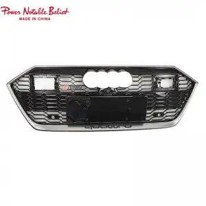 RS7 hood grill for Audi A7 S7 C8 with ACC front bumper center grill