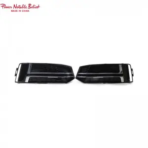 S4 honeycomb Fog lamp grill for Audi A4 With ACC Holes 17-19