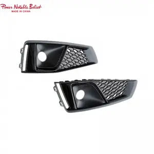 S4 honeycomb Fog lamp grill for Audi A4 With ACC Holes 17-19