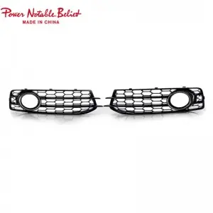 RS3 Led Fog lamp cover honeycomb Grills for audi A3 8P 2007-2012