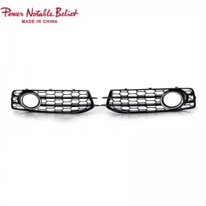 RS3 Led Fog lamp cover honeycomb Grills for audi A3 8P 2007-2012