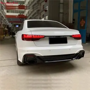 Audi A4 S4 upgrade to RS5 style car body kits front bumper diffuser pipe 20-24