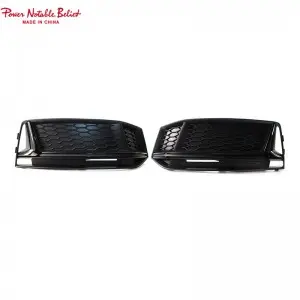 S4 honeycomb Fog lamp grill for Audi A4 With ACC Holes 17-19