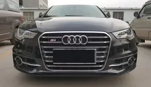 RS6 Front grill for Audi A6 S6 C7 center honeycomb grille