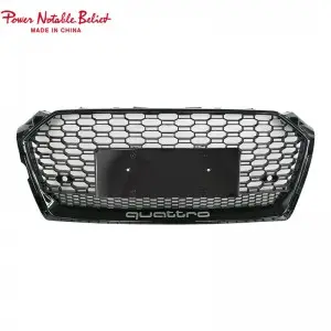 RS5 honeycomb grill for Audi A5 S5 B9 Auto parts front grille ABS material