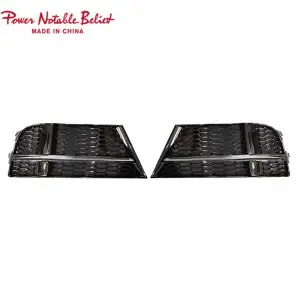 RS3 fog lamp grill for Audi A3 S-line or S3 Honeycomb style Sedan Hatchback 17-19