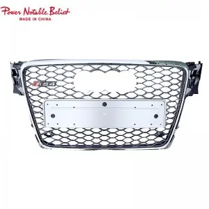 RS4 front grill for Audi A4 S4 B8 honeycomb mesh bumper grille RS quattro