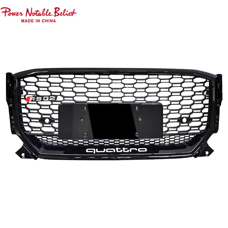 SQ2 RSQ2 front bumper grille for Audi Q2 Q2L center honeycomb grill quattro (1)