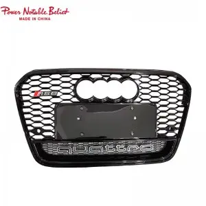 RS6 Front grill for Audi A6 S6 C7 center honeycomb grille