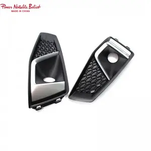 S4 honeycomb Fog lamp grill for Audi A4 With ACC Holes 17-19