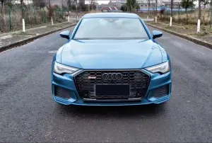 RS6 front bumper grille for audi A6 A6L S6 C8 honeycomb grill