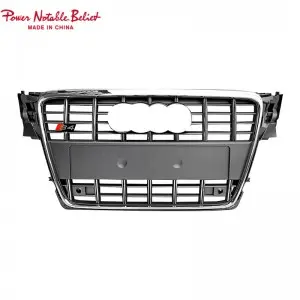 RS4 front grill for Audi A4 S4 B8 honeycomb mesh bumper grille RS quattro